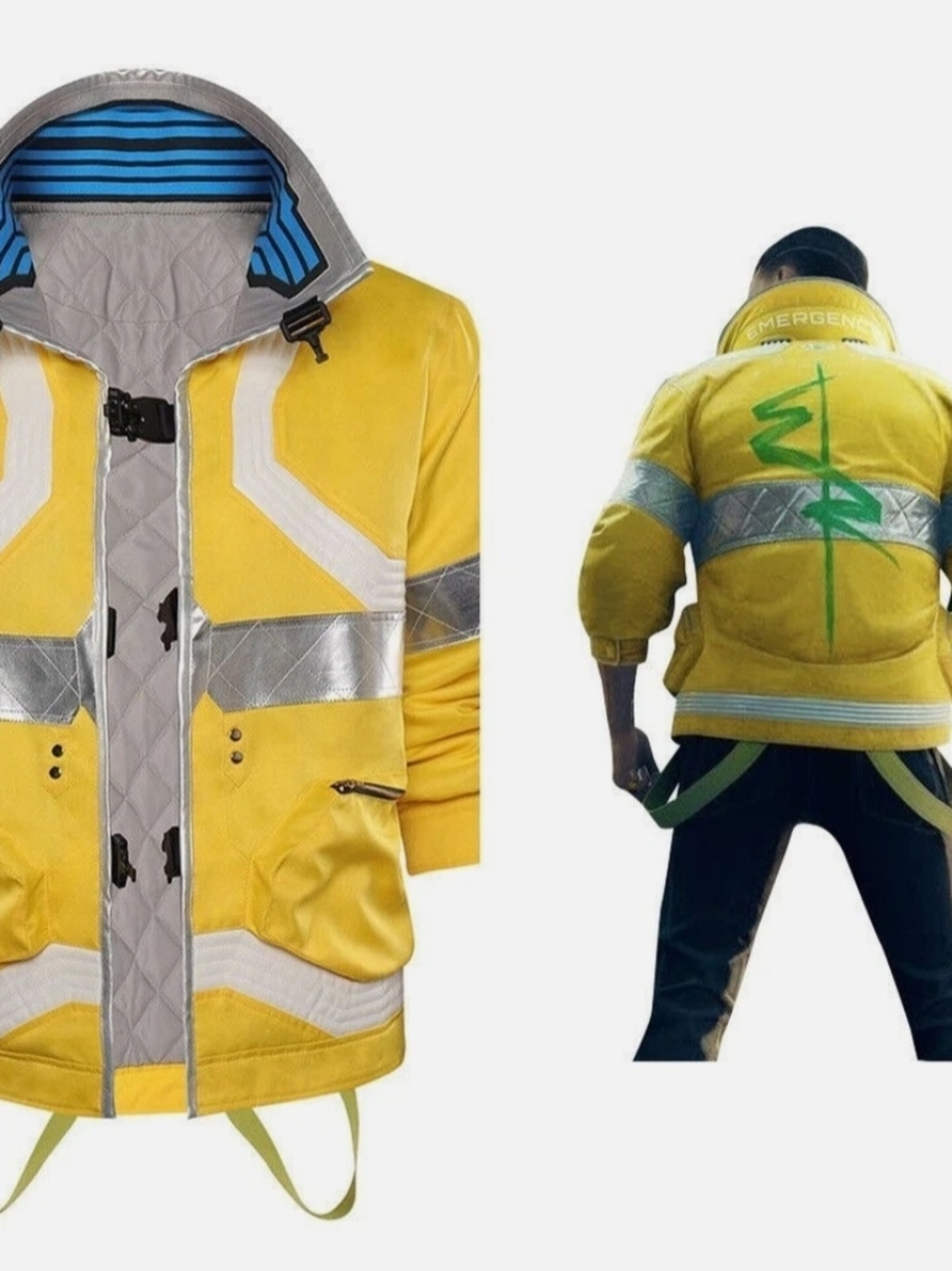 David Martinez Yellow Jacket Cosplay Costume Halloween Carnival Party Coat - Picture 11 of 11